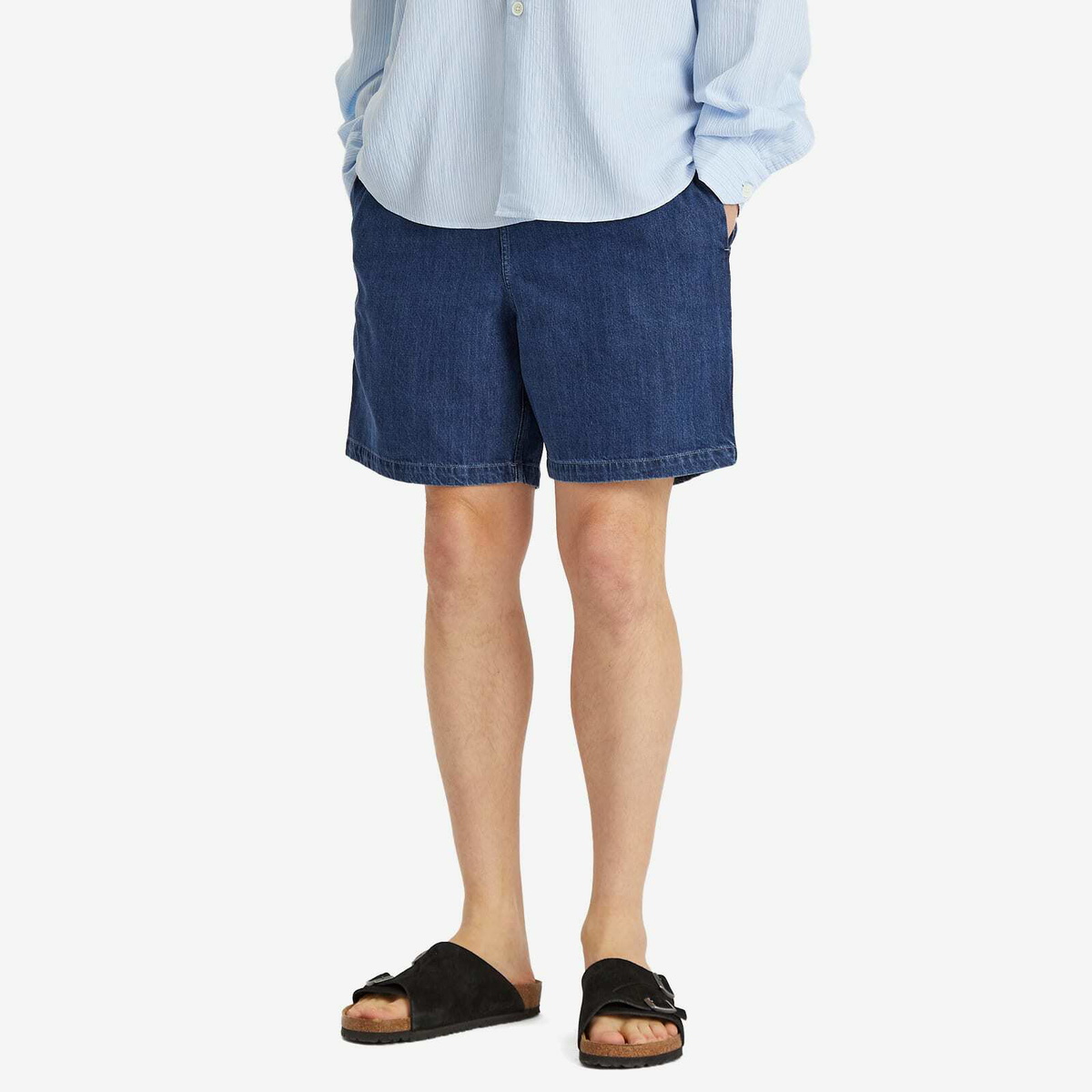 A Kind of Guise Men's Volta Shorts in Bleached Denim