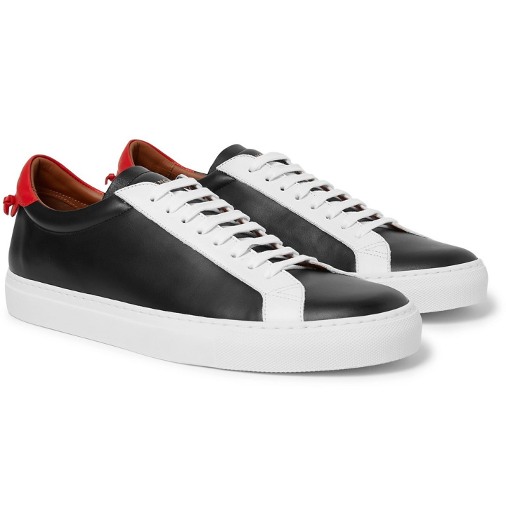 Photo: Givenchy - Urban Street Colour-Block Leather Sneakers - Black