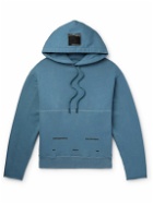 HAYDENSHAPES - Waves Per Hour Logo-Embroidered Cotton-Jersey Hoodie - Blue