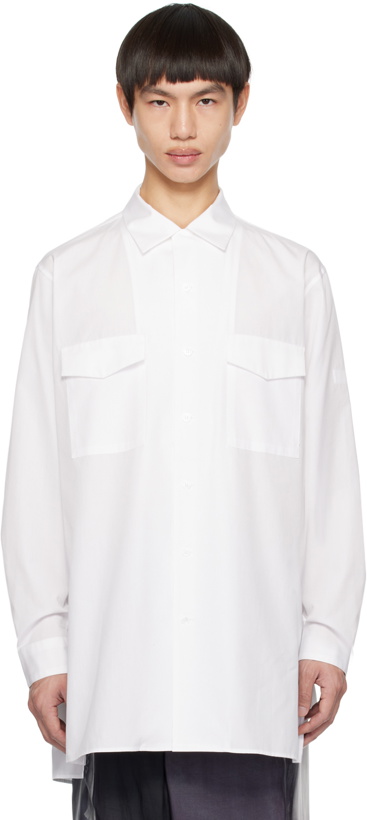 Photo: Yohji Yamamoto White Flap Pocket Shirt
