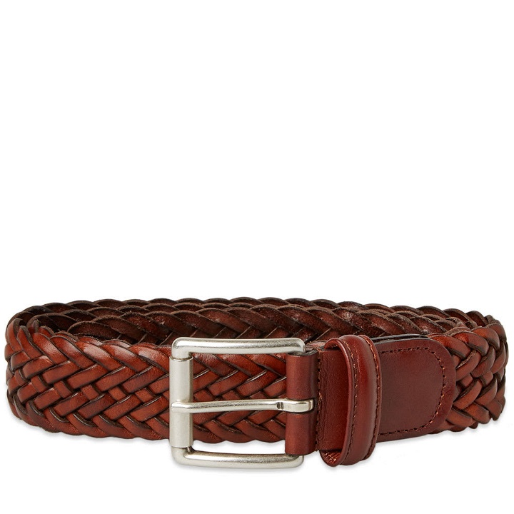 Photo: Anderson's Woven Leather Belt Brown