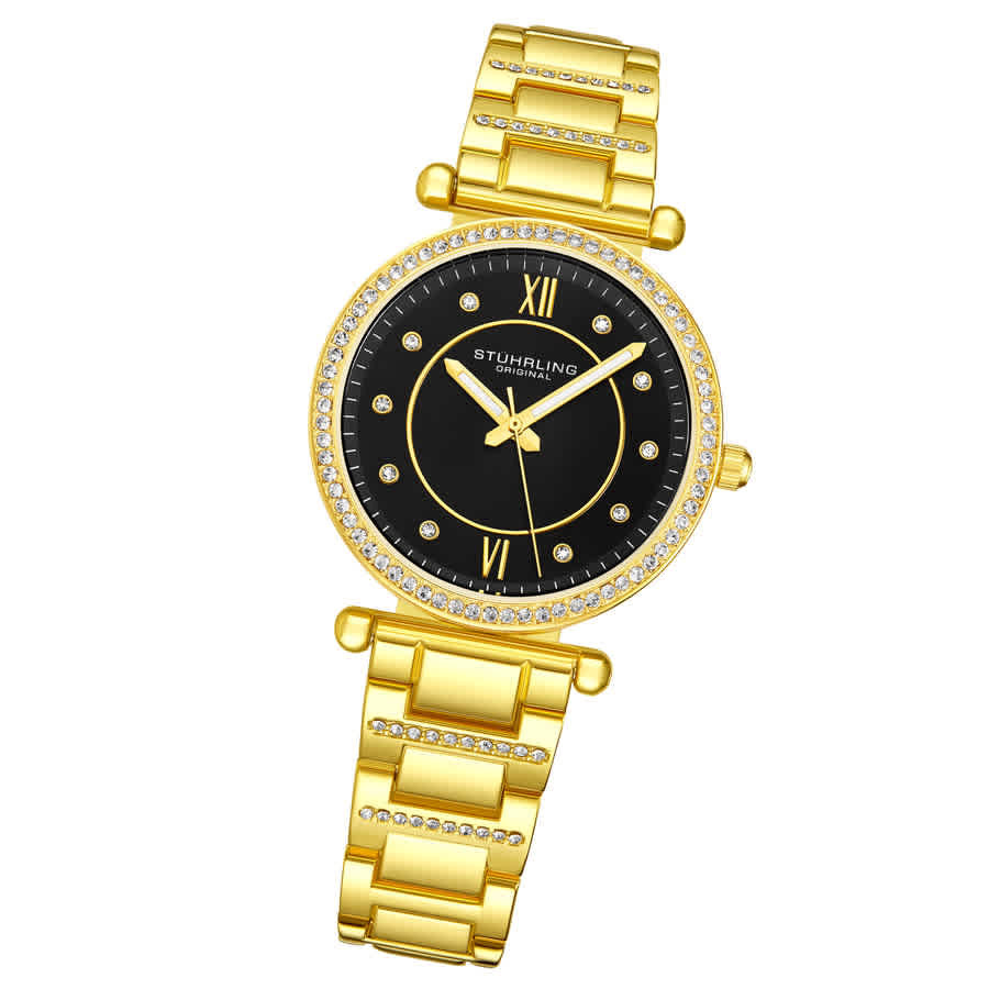 Stuhrling Original Symphony Quartz Black Dial Ladies Watch M16262