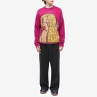 ERL Unisex Kiss Mohair Intarsia Sweater in Purple