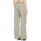 Acne Studios Gray Twill Belt Trousers