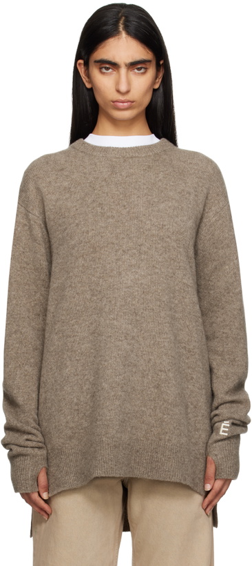 Photo: Études Taupe Round Neck Sweater