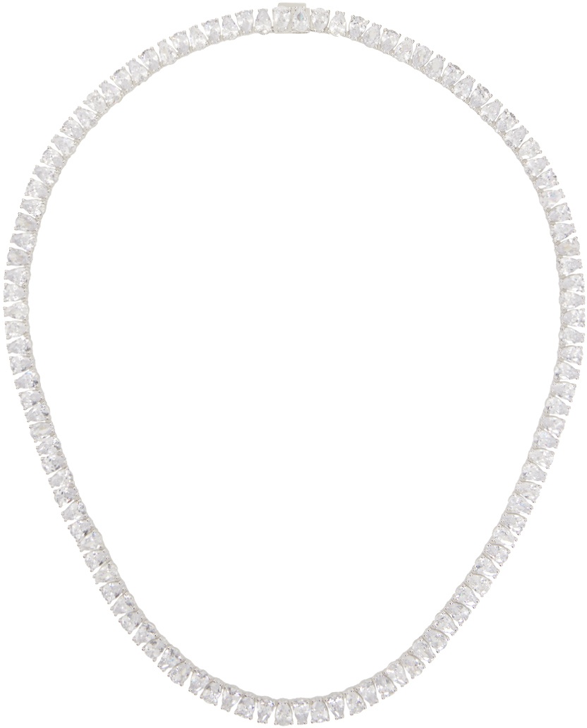 Hatton Labs Silver Pear Tennis Chain Necklace