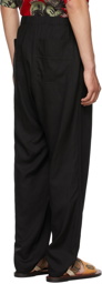 Undercover Black Rayon Trousers