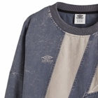 Umbro Washed Diamond Drill Top in Blue Mirage