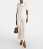 Etro Linen bootcut pants