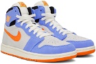 Nike Jordan Blue & Orange 1Zoom CMFT 2 Sneakers