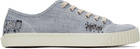 Maison Margiela Blue Tabi Denim Sneakers