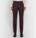 Richard James - Burgundy Slim-Fit Wool and Mohair-Blend Suit Trousers - Burgundy