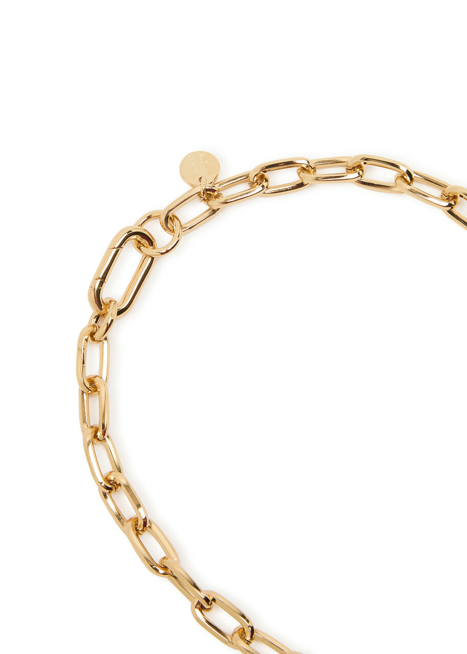 LA Double J Portal 24kt Gold-plated Necklace - One Size