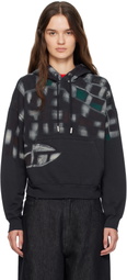 Eckhaus Latta Navy Garment-Dyed Hoodie