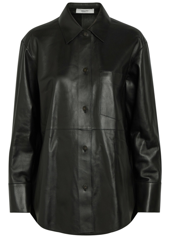 Photo: Joseph Penna Leather Jacket Black