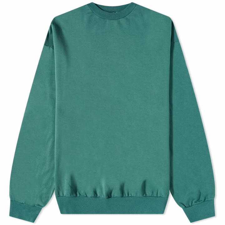 Photo: Auralee Men's Crew Sweat in Dark Green