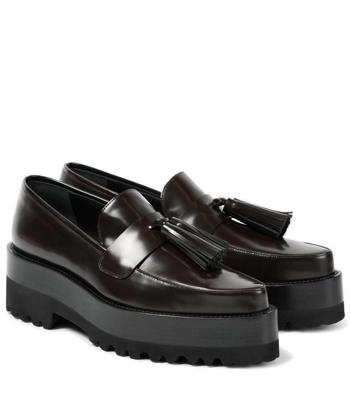 Photo: Victoria Beckham Leather platform loafers