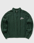Honor The Gift CABLE ZIP LEISURE HENLEY Green Mens Pullover