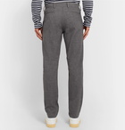 NN07 - Grey Karl Tapered Mélange Cotton-Blend Trousers - Gray