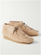 Moncler Genius - Clarks 2 Moncler 1952 Wallabee Suede-Trimmed Faux Shearling Chukka Boots - Neutrals