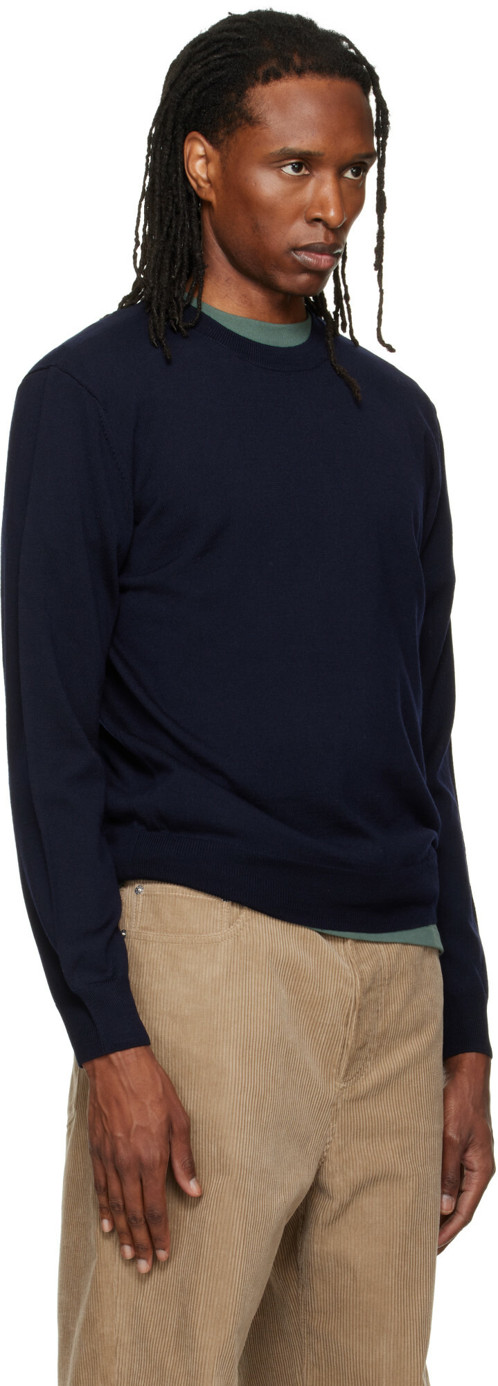 A.P.C. Navy Matthieu Wool Sweater