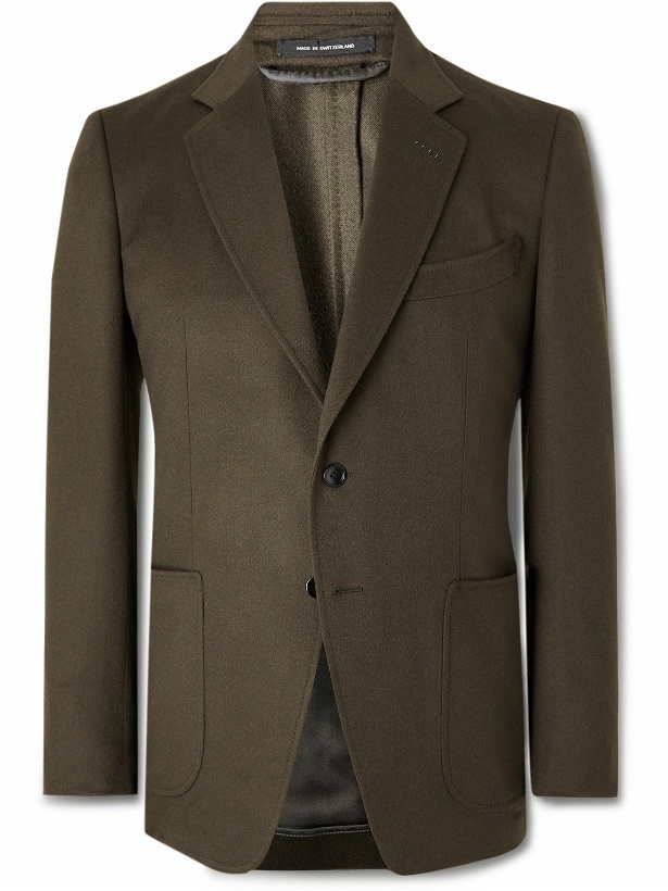 Photo: TOM FORD - O'Connor Slim-Fit Unstructured Cashmere Blazer - Brown