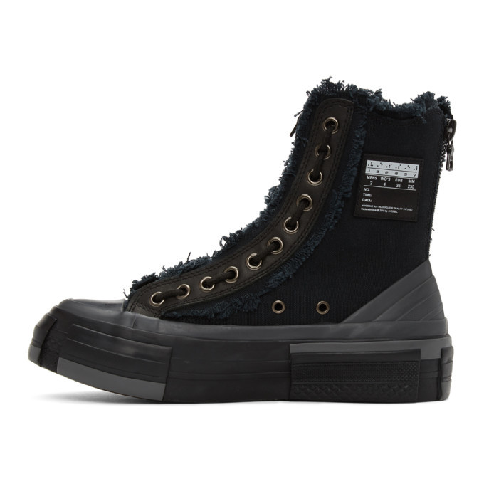 ⭐︎youuu⭐︎ Yohji Yamamoto Black xVESSEL Edition Campus Zipper Sneakers