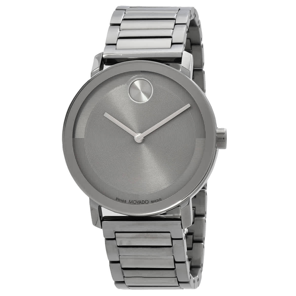 Movado Bold Evolution Quartz Grey Dial Unisex Watch 3601096