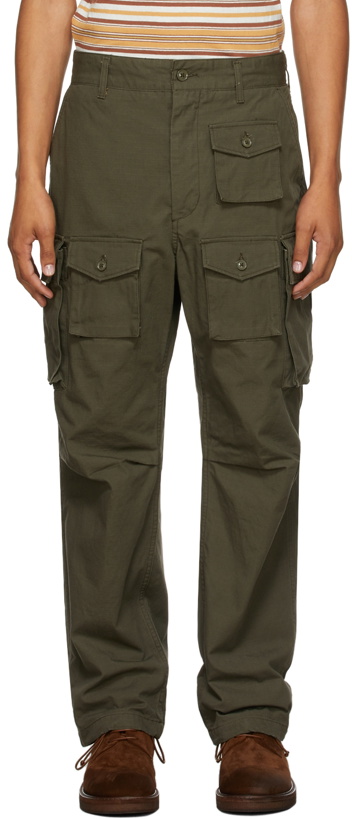 Photo: Engineered Garments Khaki Ripstop FA Cargo Pants