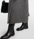 Jil Sander Wool-blend wrap coat