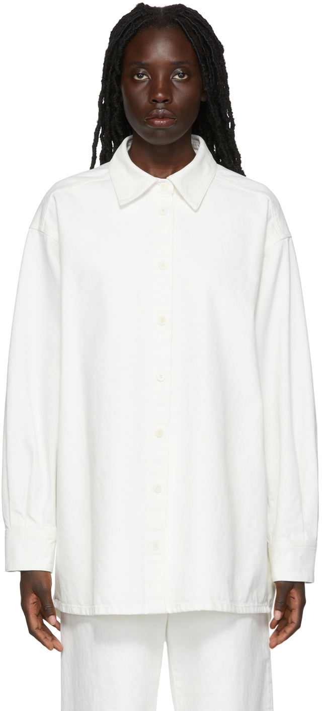 The Row White Frannie Denim Shirt The Row