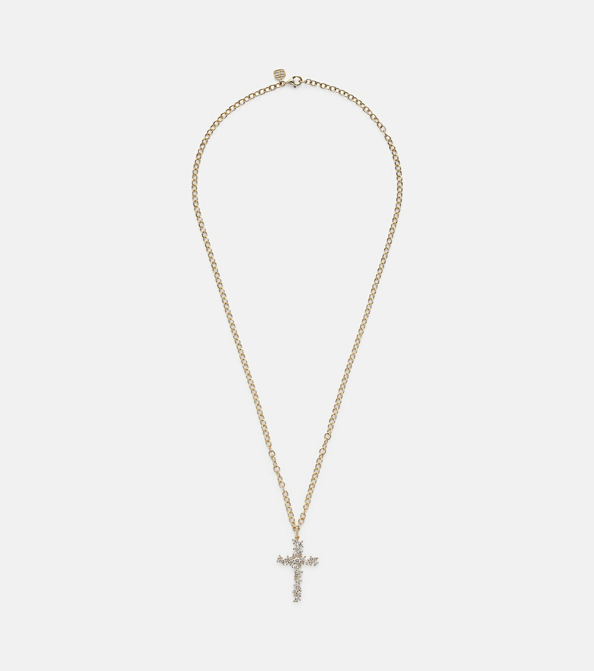 Sydney Evan 14kt gold (585/1000) pendant necklace with diamonds