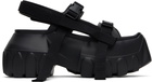 Rick Owens Black Hollywood Mega Tractor Sandals