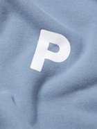 Pop Trading Company - Logo-Print Cotton-Jersey Sweatshirt - Blue