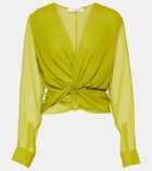 Christopher Esber Springs silk georgette blouse