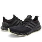 Adidas Men's Ultra 4D Sneakers in Core Black/Carbon