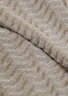 Emporio Armani Chevron-knit Cotton-blend Jacket Beige