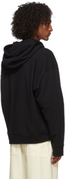 Jil Sander Black Cotton Zip Hoodie