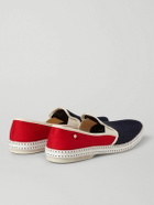 RIVIERAS - Cotton-Mesh and Canvas Espadrilles - Red