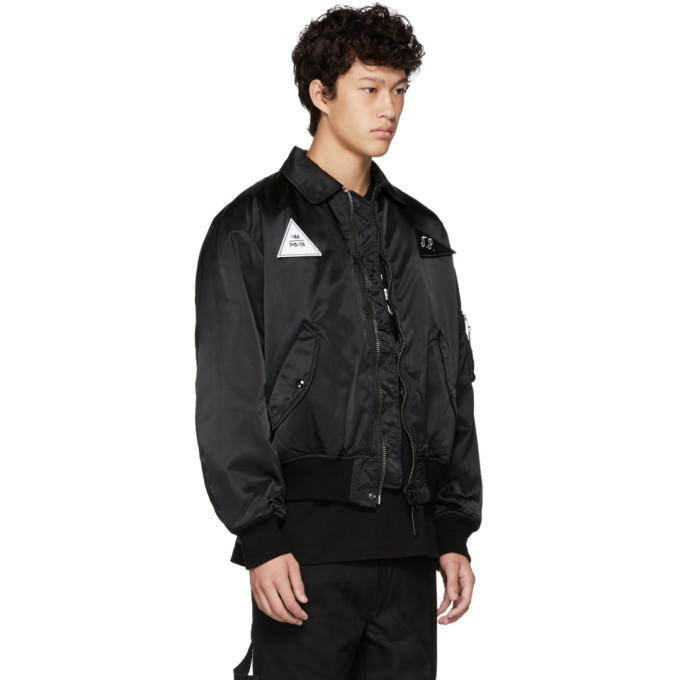 Gosha Rubchinskiy Black MA-1 Bomber Jacket Gosha Rubchinskiy x adidas