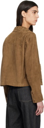 TOM FORD Tan Soft Lamb Suede Jacket