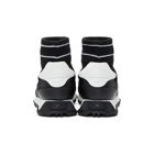 Fendi Black and White Running High-Top Sneakers