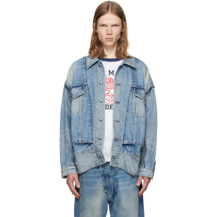 Photo: R13 Blue Roxy Moto Denim Jacket