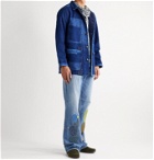 Blue Blue Japan - Sashiko Patchwork Indigo-Dyed Cotton Chore Jacket - Blue