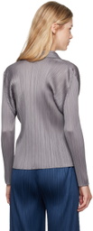 PLEATS PLEASE ISSEY MIYAKE Gray Basics Shirt