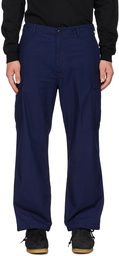 BEAMS PLUS Navy Button Tab Cargo Pants