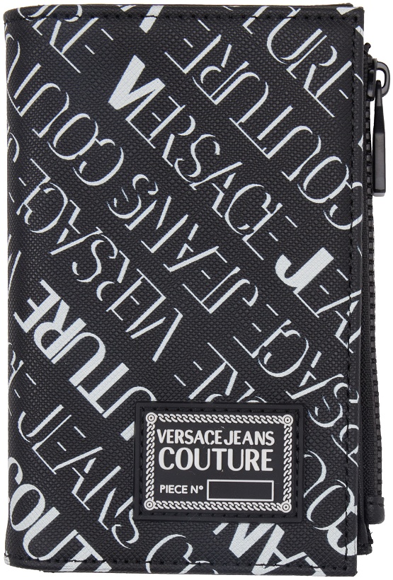 Photo: Versace Jeans Couture Black Piece Number Logo Wallet