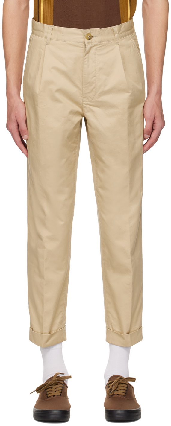 Nicole Pleat Tall Pant - Beige Melange