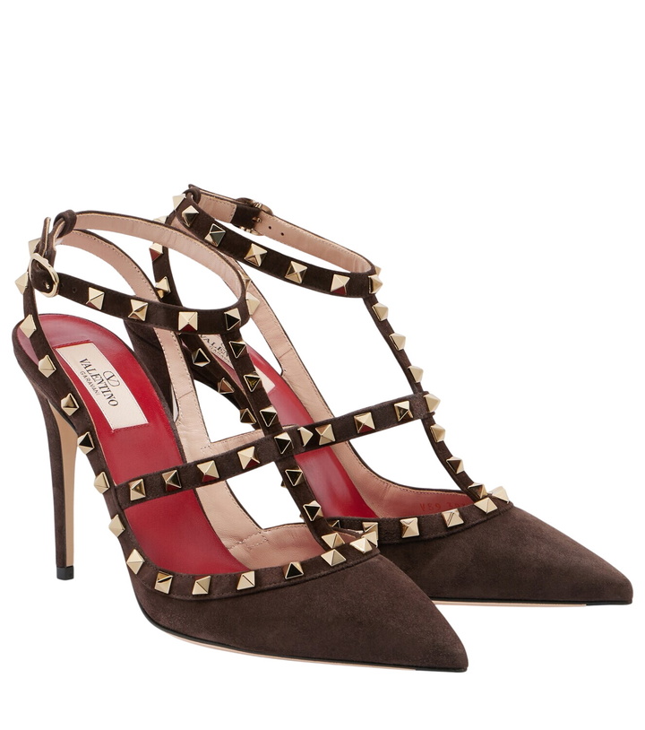 Photo: Valentino Garavani Rockstud suede pumps