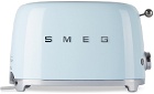 SMEG Blue Retro-Style 2 Slice Toaster